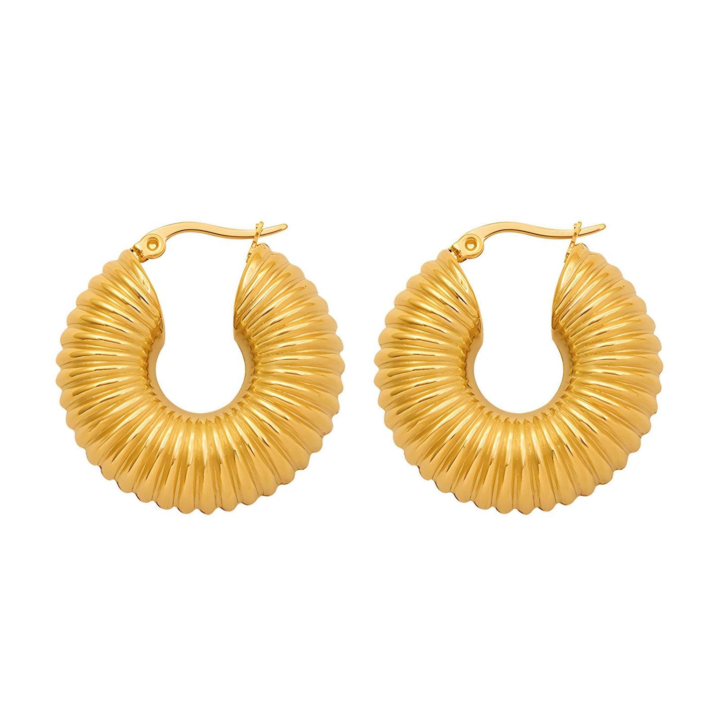 18K Gold plated Hoops