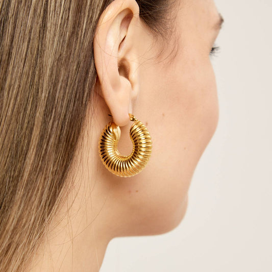 18K Gold plated Hoops