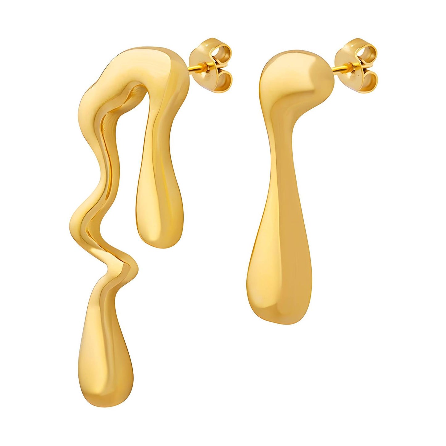 Irregular 18K Gold plated earrings