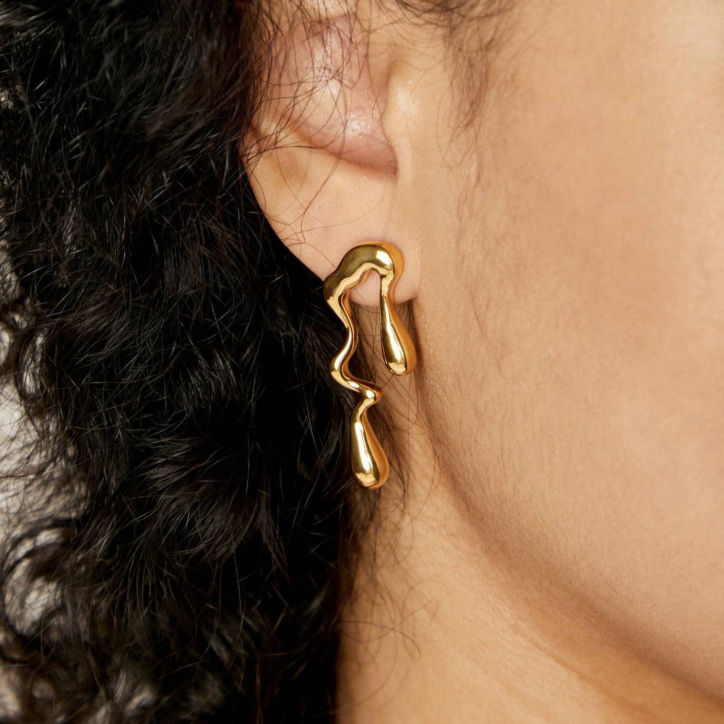 Irregular 18K Gold plated earrings