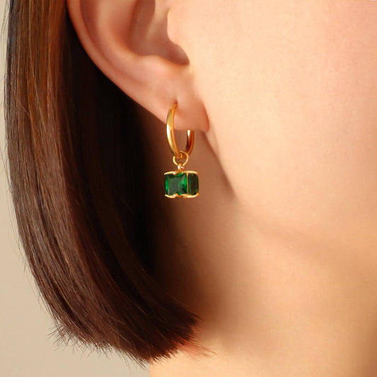 Esmeralda 18k Gold Plated Earings